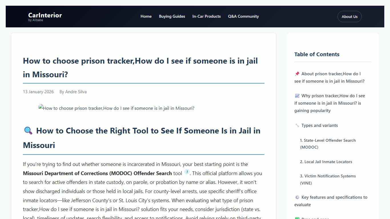 How to choose prison tracker,How do I see if someone is in jail in Missouri?
