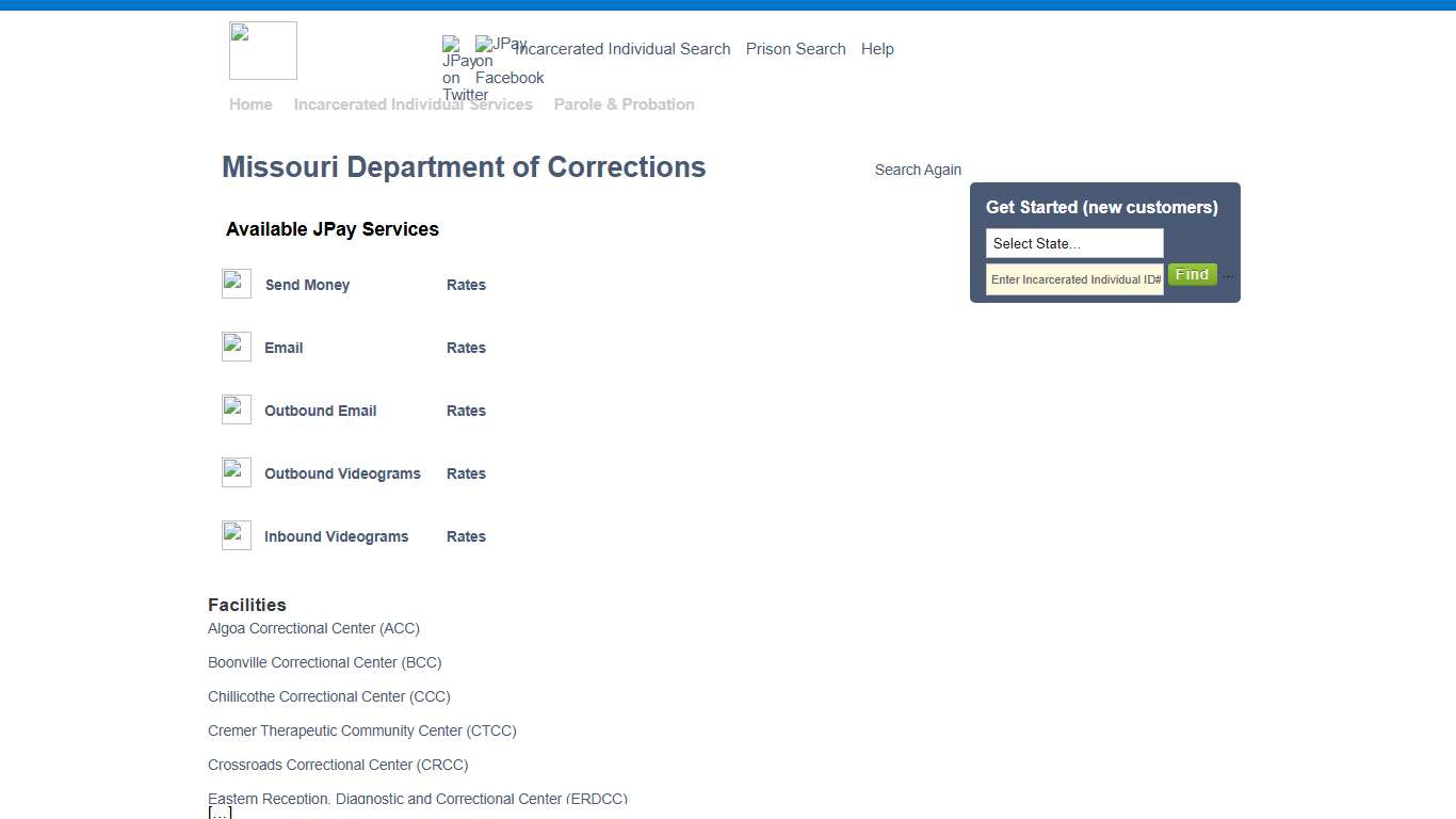 Missouri Department of Corrections